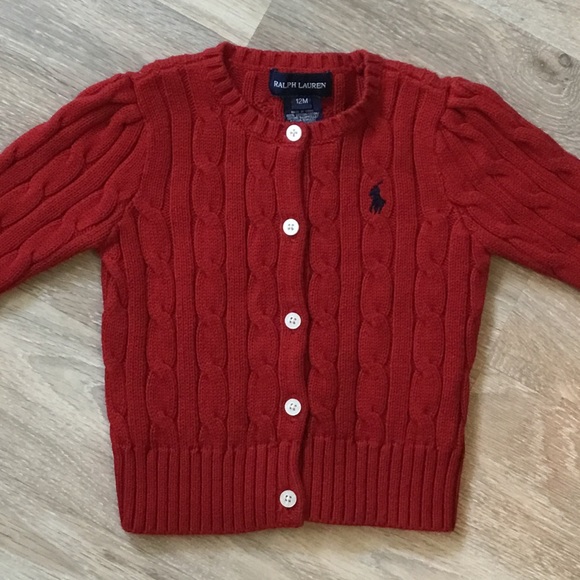 Ralph Lauren Button Down Cable-Knit Sweater - Picture 3 of 5